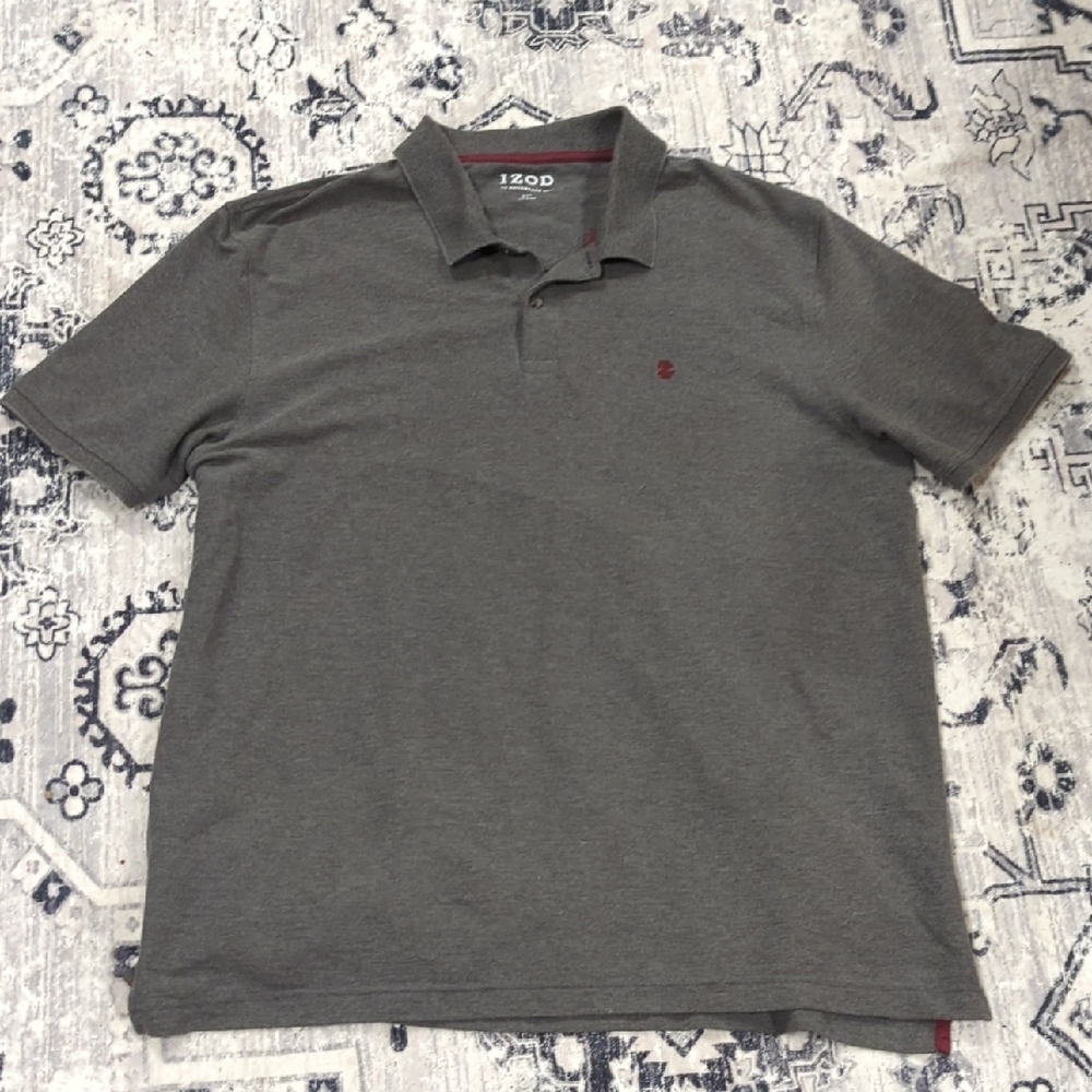 IZOD Men's Charcoal Polo Shirt
